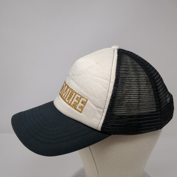 #Mom Life Snapback Trucker Hat Black One Size Adjustable Mesh Back YoungAn Hat - Picture 3 of 10